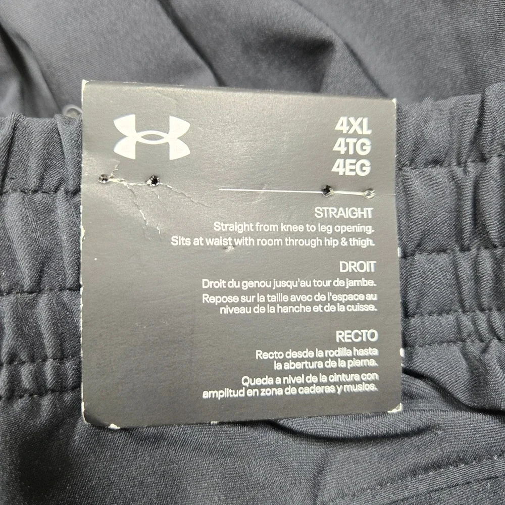 Under‎ Armour Athletic Pants 1388824 Straight Loose Fit Black Mens 4XL NEW - Picture 9 of 12